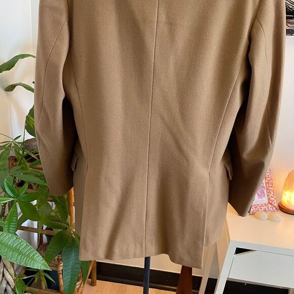 Men's BAYNARD double breasted, double vented camel wool blazer - Picture 2 of 8